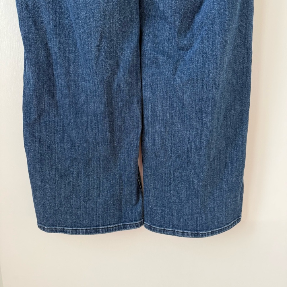 Frame Le Slim Palazzo Bardot Pocket Jeans in Thunderstorm - Picture 10 of 14